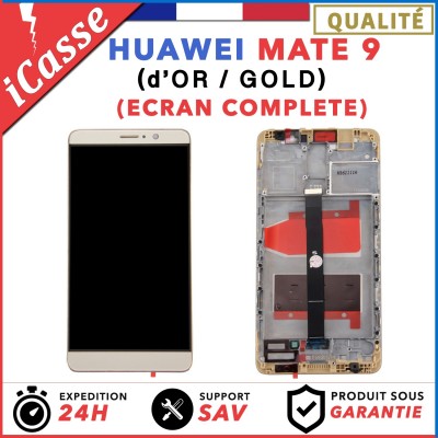 ECRAN LCD + VITRE TACTILE + COMPLETE FRAME POUR HUAWEI MATE 9 OR