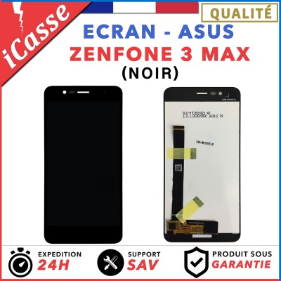 ECRAN COMPLET POUR ASUS ZENFONE 3 MAX ZC520TL X008D 5.2" VITRE TACTILE LCD NOIR