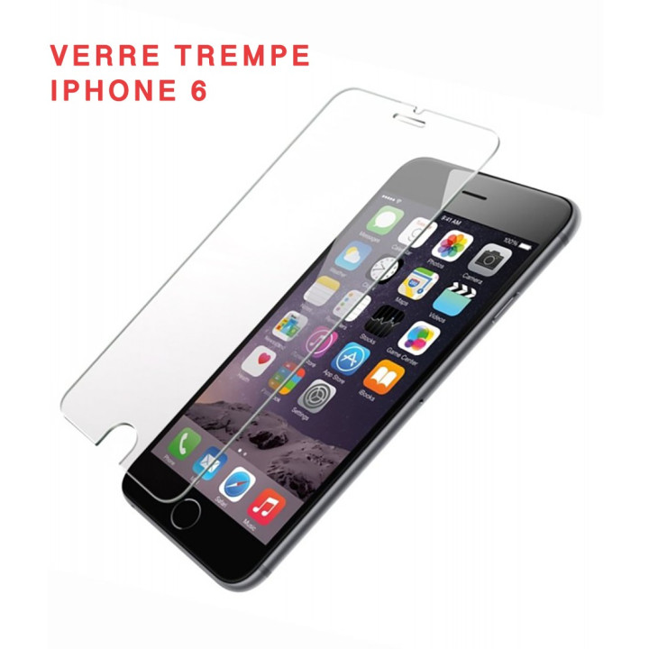 LOT4 VITRE PROTECTION VERRE TREMPÉ FILM PROTECTEUR ÉCRAN IPHONE 8/7/6/S/PLUS/X/5