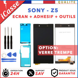 ECRAN LCD SONY XPERIA Z5 ORIGINAL NOIR OU BLANC VITRE TACTILE AVEC LOGO + OUTILS