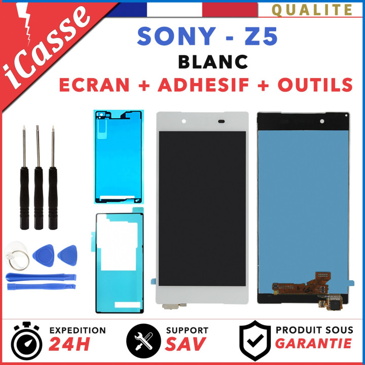 ÉCRAN LCD + VITRE TACTILE BLANC BLOC ASSEMBLÉ Pour SONY XPERIA Z5 ( E6603 E6653 )