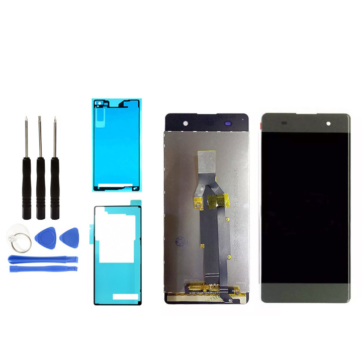 ECRAN LCD + VITRE TACTILE pour SONY XPERIA XA F3111 F3113 GRIS OUTILS + ADHESIF