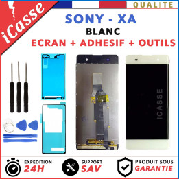 ECRAN LCD + VITRE TACTILE pour SONY XPERIA XA F3111 F3113 BLANC OUTILS + ADHESIF