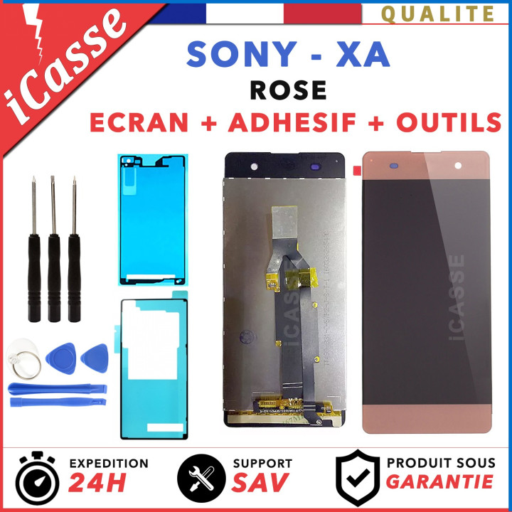 ECRAN LCD + VITRE TACTILE pour SONY XPERIA XA F3111 F3113 ROSE OUTILS + ADHESIF