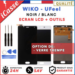 LCD + Ecran tactile assemblés Wiko Ufeel U Feel NOIR / BLANC / Outils / Verre