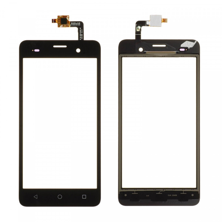 Vitre Ecran tactile Wiko Jerry Noir + Adhésif / Outils / Protection