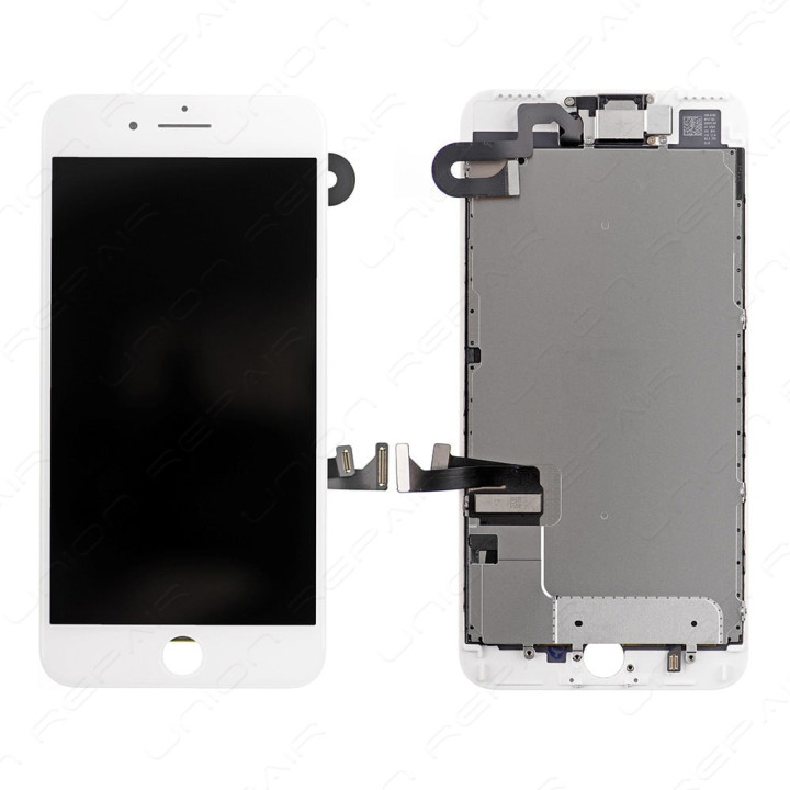 ECRAN COMPLET IPHONE 7 PLUS BLANC VITRE TACTILE + LCD RETINA SUR CHASSIS +OUTILS