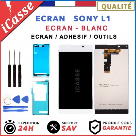 Ecran Vitre Tactile LCD POUR SONY XPERIA Z2 D6502 D6503 NOIR + 2 ADHÉSIFS OUTILS