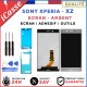 Ecran Vitre Tactile LCD POUR SONY XPERIA Z2 D6502 D6503 NOIR + 2 ADHÉSIFS OUTILS