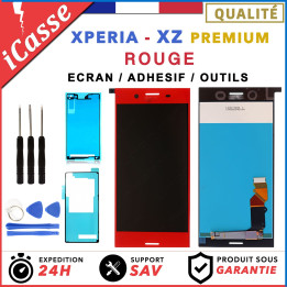 D'origine Ecran LCD POUR Sony Xperia XZ Premium ROUGE G8141 G8142 + ADHESIF