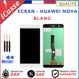 VITRE TACTILE + ECRAN LCD ORIGINAL POUR HUAWEI NOVA BLANC CAN-L01 + OUTILS
