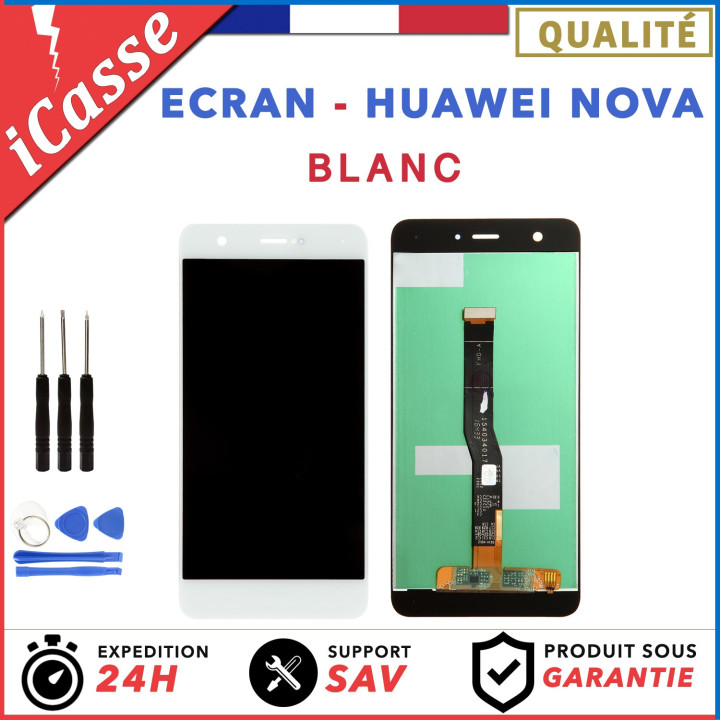 VITRE TACTILE + ECRAN LCD ORIGINAL POUR HUAWEI NOVA BLANC CAN-L01 + OUTILS