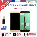 VITRE TACTILE + ECRAN LCD POUR HUAWEI NOVA OR / GOLD CAN-L01 + OUTILS