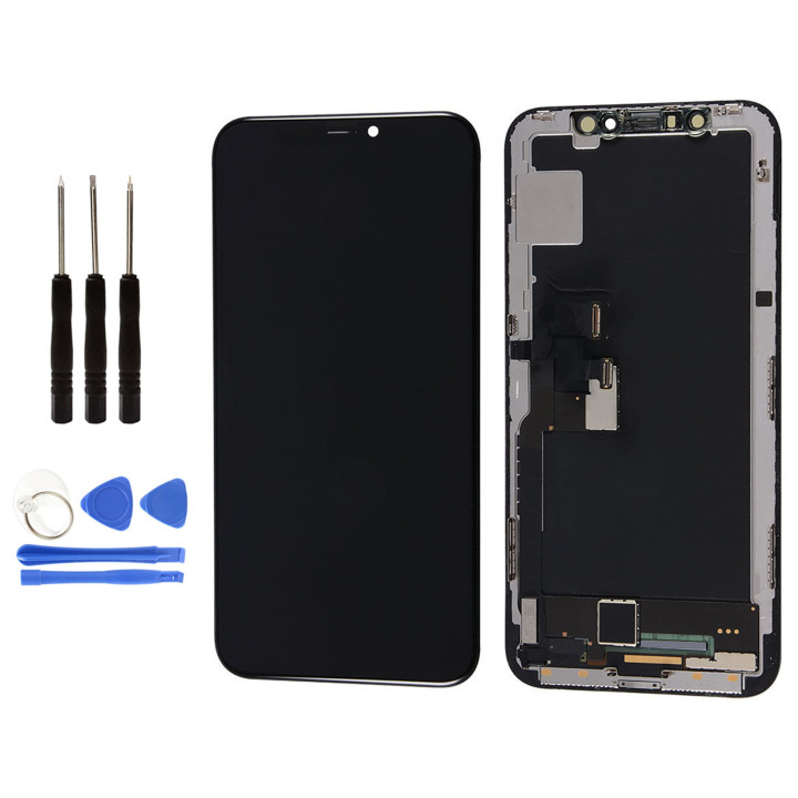 ECRAN LCD POUR IPHONE X/10 RETINA OLED VITRE TACTILE SUR CHASSIS TOUT ASSEMBLE