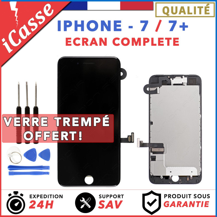 LCD SCREEN + TOUCH SCREEN ON CHASSIS FOR IPHONE 7 OR 7 PLUS