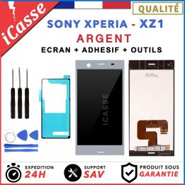 D'origine Ecran LCD Sony Xperia XZ1 G8341, G8342, G8343 ARGENT ADHESIVE  +OUTILS