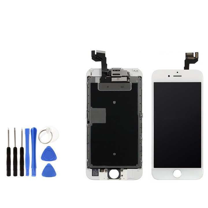 VITRE TACTILE + ECRAN LCD RETINA TOUT ASSEMBLÉ COMPLET POUR IPHONE 6 NOIR /BLANC