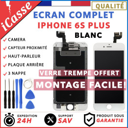 VITRE TACTILE + ECRAN LCD COMPLET IPHONE 6S PLUS BLANC + OUTILS
