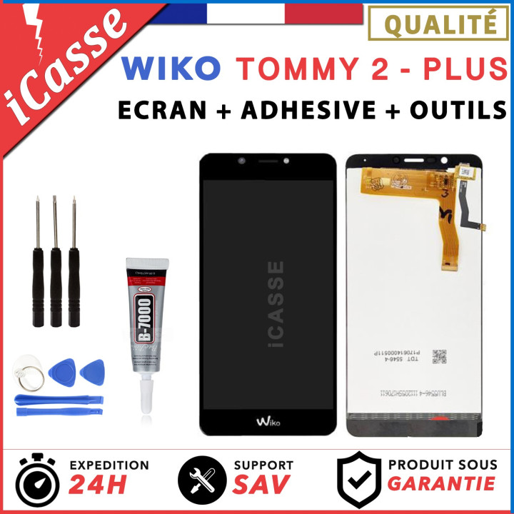 ECRAN LCD + VITRE TACTILE pour WIKO TOMMY 2 PLUS + outils