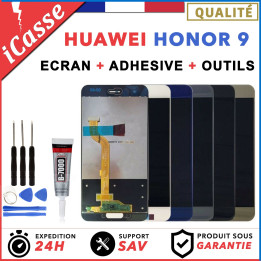 ECRAN HUAWEI HONOR 9 VITRE TACTILE+ ECRAN LCD NOIR / BLANC / BLEU / GRIS OU OR