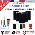 ECRAN LCD pour HUAWEI HONOR 9 LITE NOIR / BLANC / BLEU / OR + COLLE + OUTLS