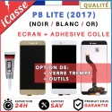 LCD SCREEN FOR HUAWEI P8 LITE 2017 BLACK WHITE GOLD + TOOLS + GLUE