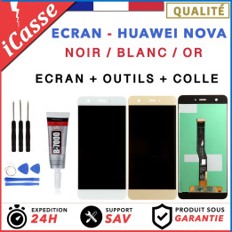 VITRE TACTILE + ECRAN LCD POUR HUAWEI NOVA NOIR / BLANC / OR + ADHESIVE COLLE