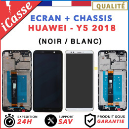 ECRAN LCD + COMPLETE CHASSIS HUAWEI Y5 0218 - NOIR OU BLANC + OUTILS