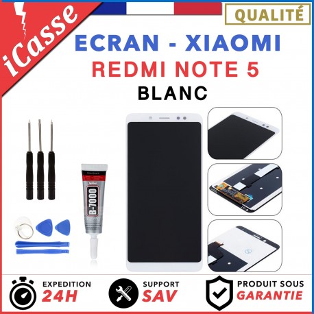 D'origine ECRAN LCD + VITRE TACTILE POUR XIAOMI REDMI NOTE 5 BLANC + OUTILS