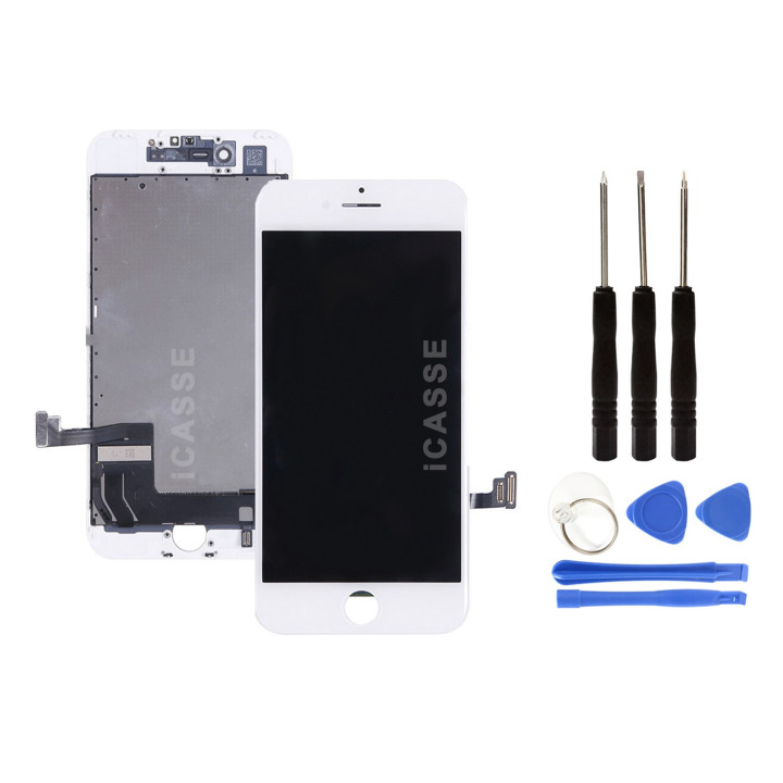 ECRAN LCD IPHONE 7 NOIR / BLANC + Joint Etanchéité Adhésif Waterproof + Outils