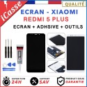 LCD SCREEN + TOUCH GLASS FOR XIAOMI REDMI 5 PLUS BLACK WHITE + TOOLS + GLUE