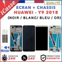 ECRAN COMPLET pour HUAWEI Y9 2018 ENJOY 8 PLUS NOIR BLANC OR BLEU - FLA-L22
