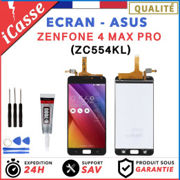 ECRAN LCD POUR Asus ZenFone 4 Max Pro ZC554KL NOIR OU BLANC + OUTILS + COLLE