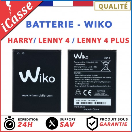 AAA Batterie Wiko 3913 Lenny 4 / Lenny 4 Plus / Harry 2500 mAh