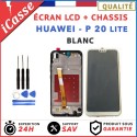 ECRAN LCD pour HUAWEI P20 LITE COMPLETE AVEC CHÂSSIS BLANC + OUTILS