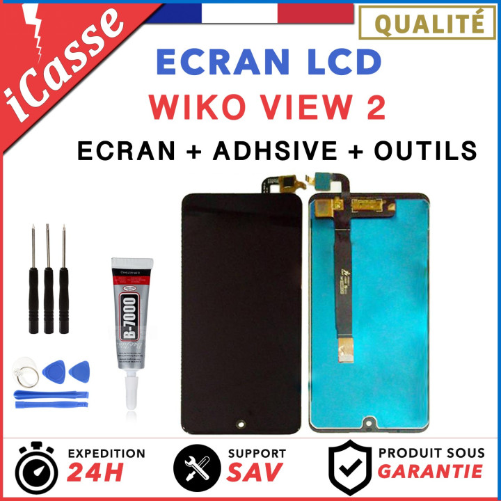 Ecran Vitre Tactile LCD POUR SONY XPERIA Z2 D6502 D6503 NOIR + 2 ADHÉSIFS OUTILS