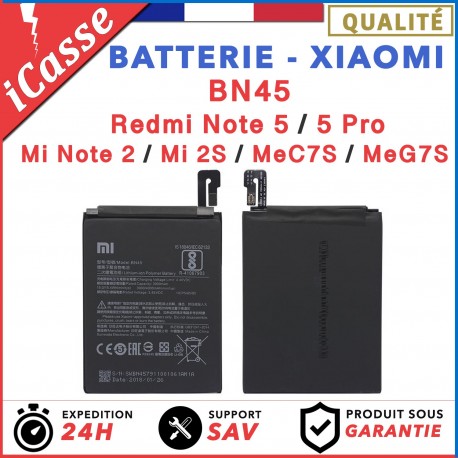 Batterie Xiaomi BN45 - Redmi Note 5 / 5 Pro / Mi Note 2 / Mi 2S / MeC7S / MeG7S