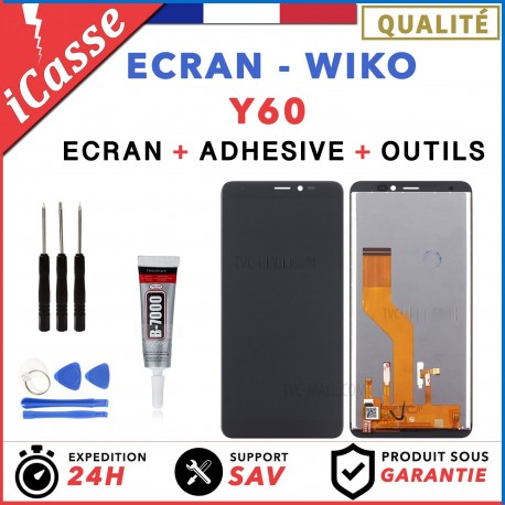 Ecran Vitre Tactile LCD POUR SONY XPERIA Z2 D6502 D6503 NOIR + 2 ADHÉSIFS OUTILS