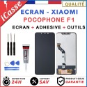 LCD screen + Touch glass for Xiaomi Pocophone F1 Black + Tools + GLUE