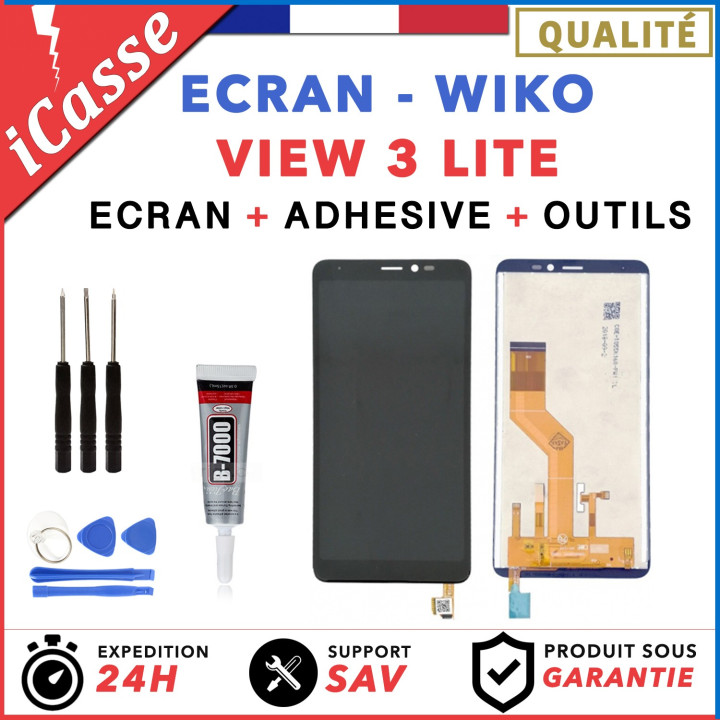 Ecran Vitre Tactile LCD POUR SONY XPERIA Z2 D6502 D6503 NOIR + 2 ADHÉSIFS OUTILS