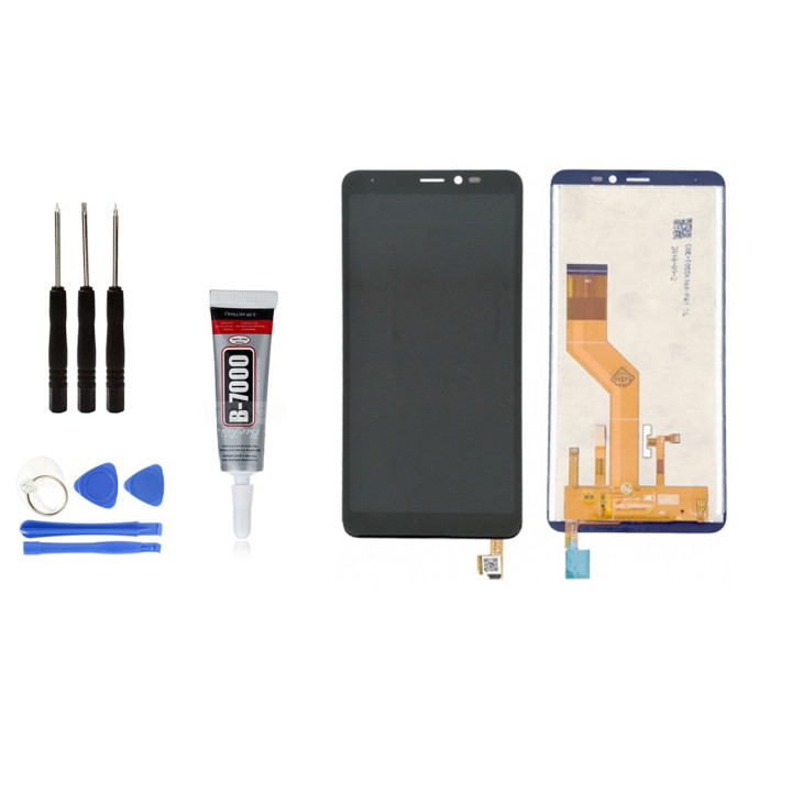 Ecran Vitre Tactile LCD POUR SONY XPERIA Z2 D6502 D6503 NOIR + 2 ADHÉSIFS OUTILS