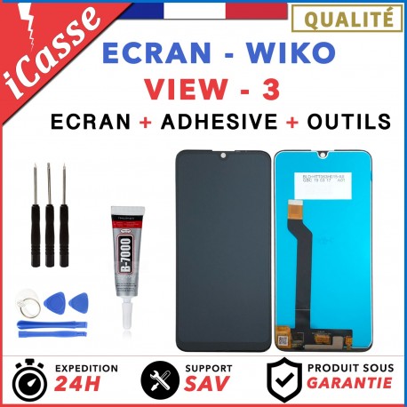 Ecran Vitre Tactile LCD POUR SONY XPERIA Z2 D6502 D6503 NOIR + 2 ADHÉSIFS OUTILS