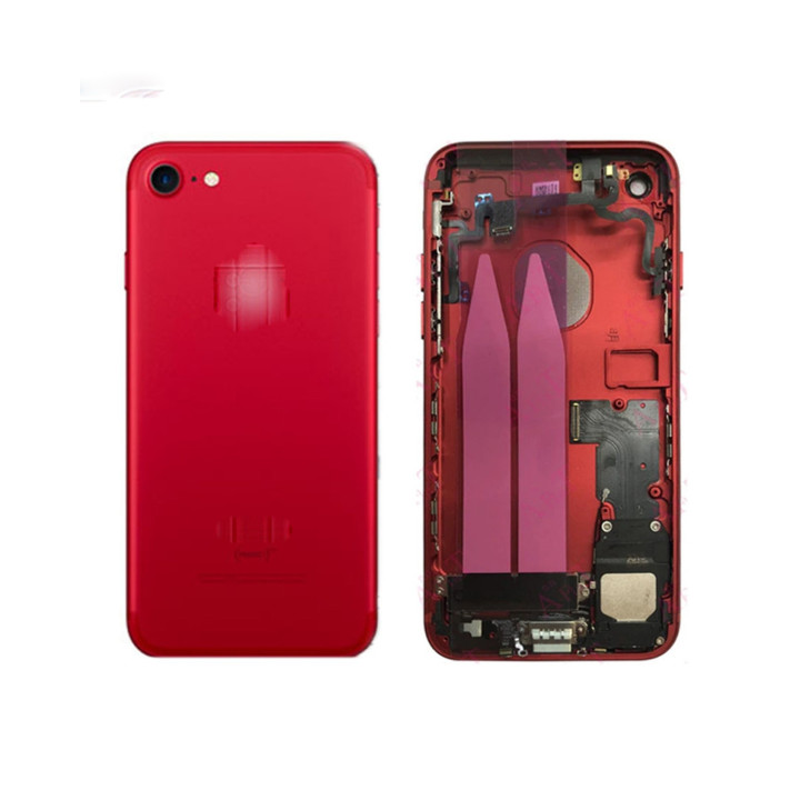 Chassis Complet Coque Arriere iPhone 7 et 7 Plus Or/Argent/Gris/Rouge/Noir/Mat