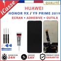 LCD SCREEN + TOUCH GLASS for HUAWEI HONOR 9X and Y9 PRIME 2019 + TOOLS + GLUE