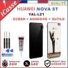 ECRAN LCD + VITRE TACTILE pour HUAWEI NOVA 5T YAL-L21 NOIR + OUTILS + COLLE