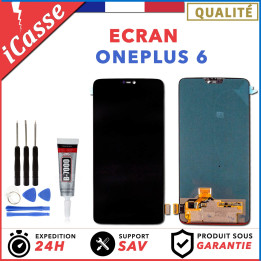 Ecran LCD + vitre tactile OnePlus 6 A6000 A6003 + ADHESIVE + OUTIL