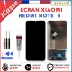 ECRAN LCD + TACTILE POUR XIAOMI REDMI NOTE 8 NOIR + OUTILS + COLLE