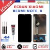 ECRAN LCD + VITRE TACTILE POUR XIAOMI REDMI NOTE 8 NOIR + OUTILS + COLLE