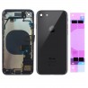 Chassis Complet Coque Arriere iPhone 8 NOIR + COLLE