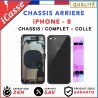 Chassis Complet Coque Arriere iPhone 8 NOIR + COLLE